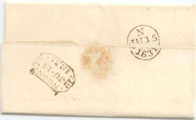 Postal history - GB - stampless cover with full letter from 1831 - fantastic condition!