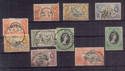 Nigeria - Coronation & Definitives incl 5 shilling