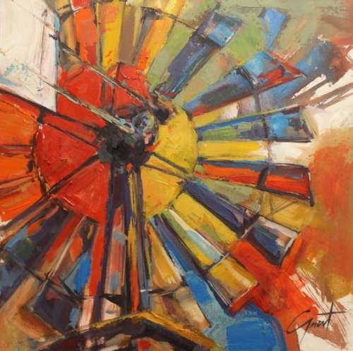 Original GERART acrylic (50x50cm) @ a VERY LOW opening