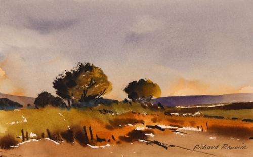 Beautiful Richard Rennie original watercolour (28x17.5cm) @ a LOW opening!!