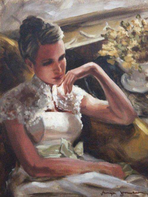 Beautiful Tanya Jansen original oil painting (40x30cm) @ a LOW opening!!!