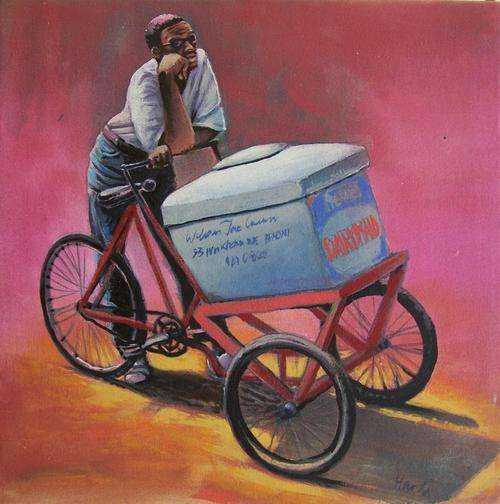 WONDERFUL original by Hardi Raubenheimer (45x45cm). Low opening!