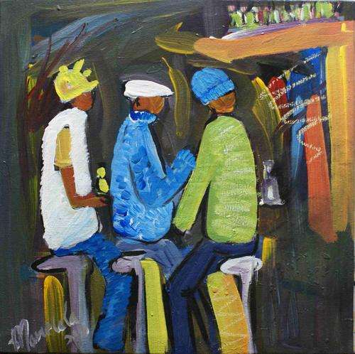 Original Stanley Mawelela SHEBEEN (35x35cm) Crazy R1 opening!
