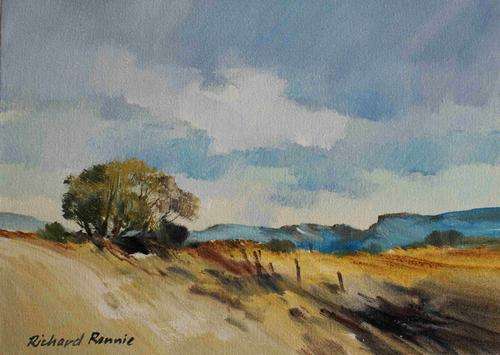 Wonderful Richard Rennie original oil painting (36x26cm). Crazy R1 opening!