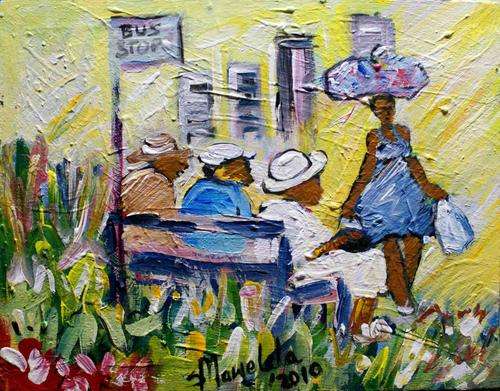 Original Stanley Mawelela!  38x30cm Low opening!