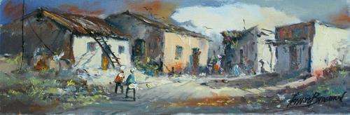 Wonderful Francois Badenhorst original (45x15cm). Low opening!