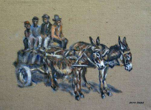 Large Brian Shear original (74x54cm). Crazy Wednesday - R1 Auction.