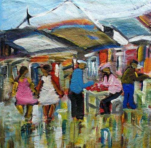 Original Stanley Mawelela (50x50cm)! Low Opening!