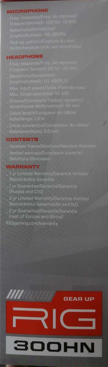 Gaming Headset RIG 300HN