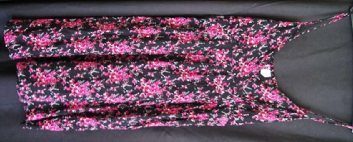 Black and Pink Floral Dress