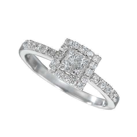 1.50cts GORGEOUS WEDDING REAL DIAMOND RING IN 14K WHITE GOLD@WHOLE SALE PRICE