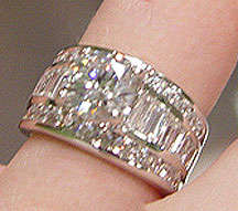 2.40cts GORGEOUS WEDING REAL DIAMOND EXCELLENT RING@FREE SHIPPING