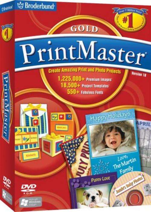 Printmaster Gold Version 18 VISTA and XP Compatible in Retail Packaging ....BRAND NEW SEALED!!!