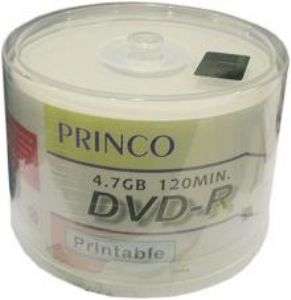 Princo 100 Pack Blank DVD Recordable's Printable ***NO RESERVE***