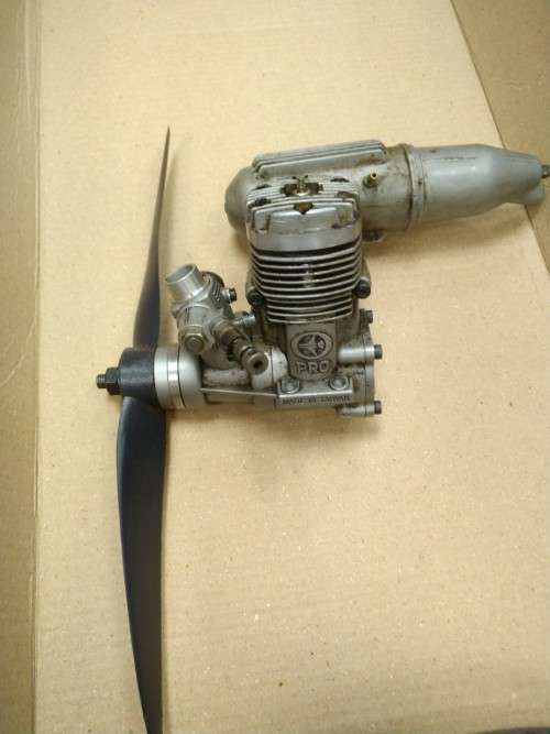 3 untested Glow / Nitro plane engines for sale including propellors