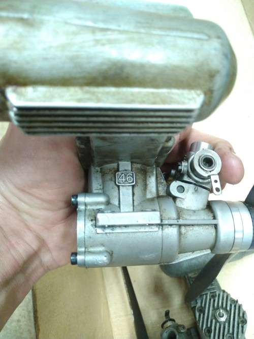 3 untested Glow / Nitro plane engines for sale including propellors