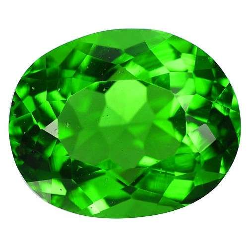 ABSOLUTELY GLORIOUS 6.33 CT. OVAL FACET 100% NATURAL GREEN CZECH TAKTITE MOLDAVITE
