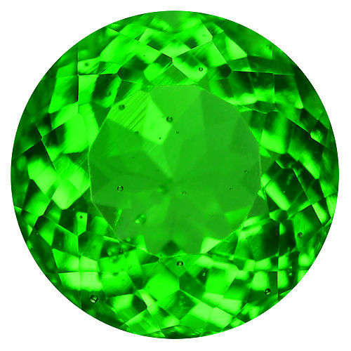 GORGEOUS SHAPE AND SIZE!  3.32 CT. ROUND FACET 100% NATURAL GREEN TAKTITE MOLDAVITE