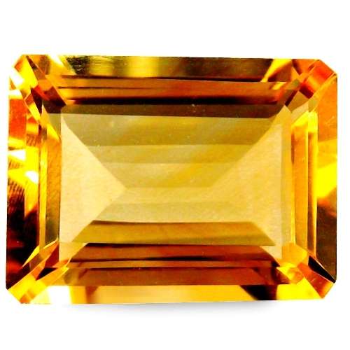 ABSOLUTELY MAGNIFICENT!  WOW STONE!   21.79 CT. RECTANGULAR FACET 100% NATURAL GOLDEN YELLOW CITRINE