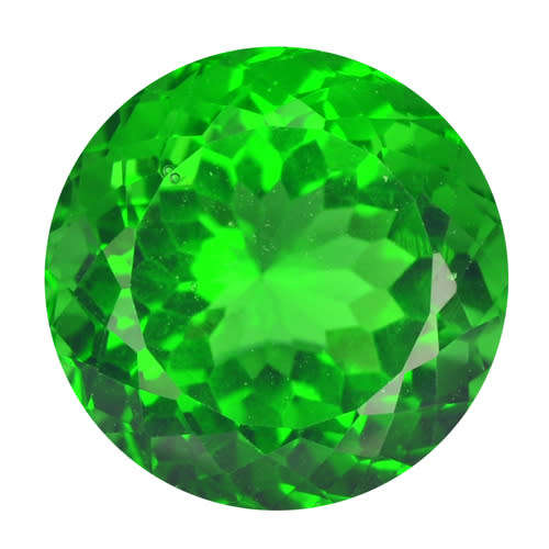 OUTSTANDING 3.92 CT  ROUND FACET STUNNING FIRE NATURAL TEKTITE MOLDAVITE