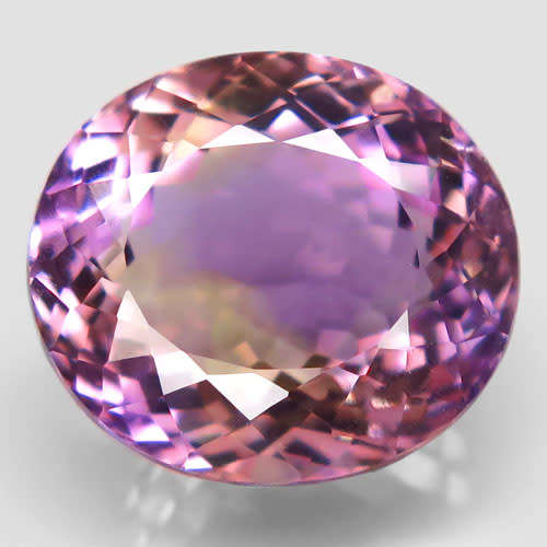 NEW!!!   ITS A WINNER!   GORGEOUS 11.93 CT. OVAL FACET  100% NATURAL BI COLOUR AMETRINE