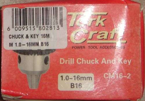 TORK CRAFT DRILL CHUCK & KEY 1 - 16mm B16