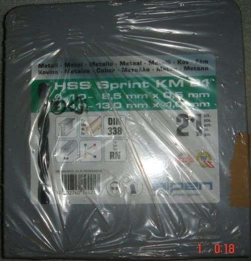 BEST DRILL BITS IN THE WORLD ALPEN 21pcs HSS  METAL DRILL BIT SET