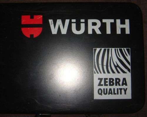 ALMOST BRAND NEW GERMAN QUALITY WURTH ZEBRA SOCKET SET