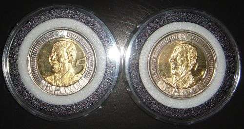 SOMETHING DIFFERENT MANDELA R5 IN CAPSULE COINS CAME FROM A SEALED BAG