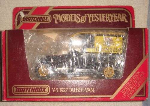MODELS OF YESTERYEAR 1927 TALBOT VAN LIMITED EDITION MADE IN ENGLAND