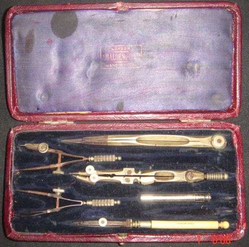 WHAT A GREAT FIND L HOLDEN & CO LTD DRAWING SET MADE IN LONDON