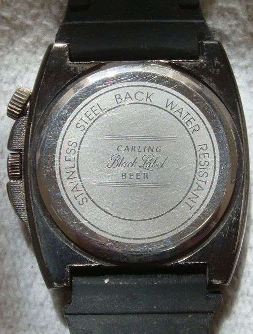 WOW A LARGE BLACK LABEL WRIGHTS WATCH