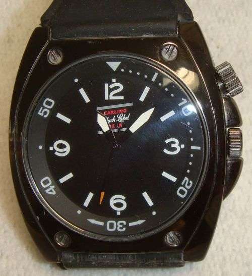 WOW A LARGE BLACK LABEL WRIGHTS WATCH