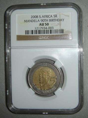 AU50 NGC GRADED MADIBA BIRTHDAY COINS