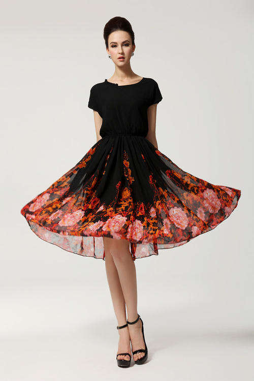 Black  Evening Long Dress S/M/L/XL/XXL