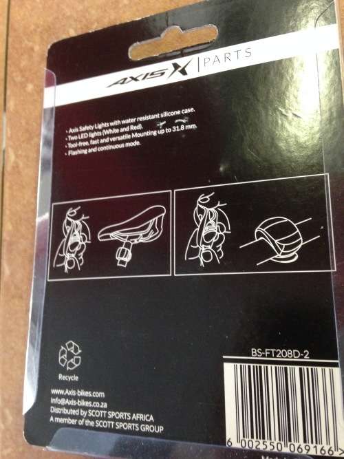 AXIS bicycle pro strobe LED light set