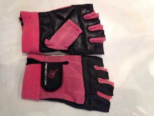 REVENTON black padded gym weight lifting gloves LARGE (UK medium)