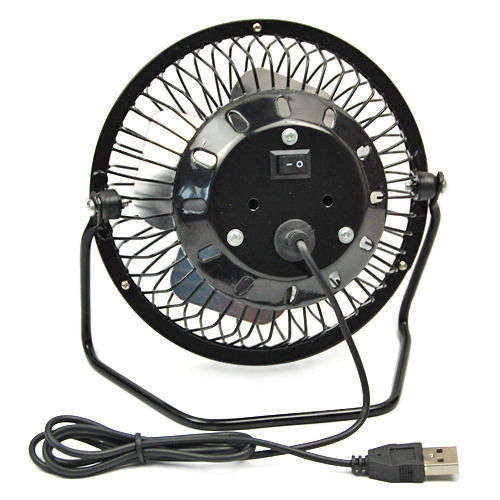 Mini Desktop Metal Fan Portable for Laptop Computer PC with Usb