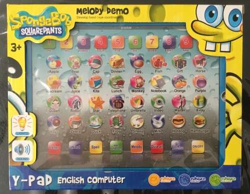 Y-PAD CHILDRENS LEARNING TABLET ENGLISH COMPUTER KIDS TOY IPAD BLUE