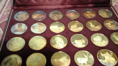 The Wildlife Society of Southern Africa 50th Anniversary Medallion Set - Precious Metal