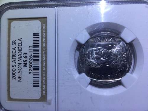2000 Nelson Mandela R5 coin