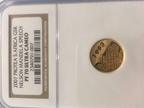 2007 Protea Mandela Speech PF 70 Ultra Cameo