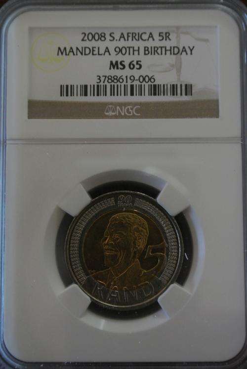 MS 65 NGC MANDELA BIRTHDAY 2008 MINT STATE 65, Very Sought After