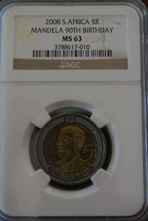 MS 63 NGC MANDELA BIRTHDAY 2008 MINT STATE 63, Very Sought After