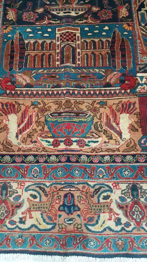 PERSIAN CARPET KASHMAR HISTORICAL DESIGN 3m x 2m HAND KNOTTED (WITH CERTIFICATE)