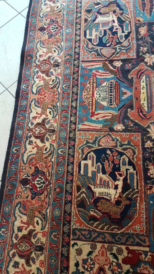 PERSIAN CARPET KASHMAR HISTORICAL DESIGN 3m x 2m HAND KNOTTED (WITH CERTIFICATE)