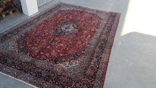 Persian carpet kashan 432cm x 282cm hand knotted (with certificate)