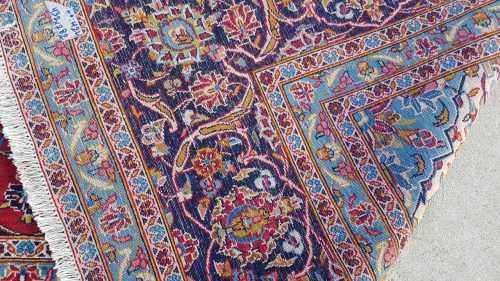 Persian carpet kashan 432cm x 282cm hand knotted (with certificate)