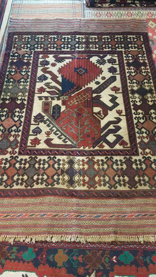 AFGHAN TAIMANI 190CM X 120CM HAND KNOTTED (WITH CERTIFICATE)