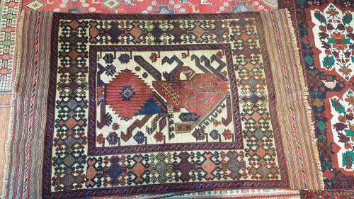 AFGHAN TAIMANI 190CM X 120CM HAND KNOTTED (WITH CERTIFICATE)